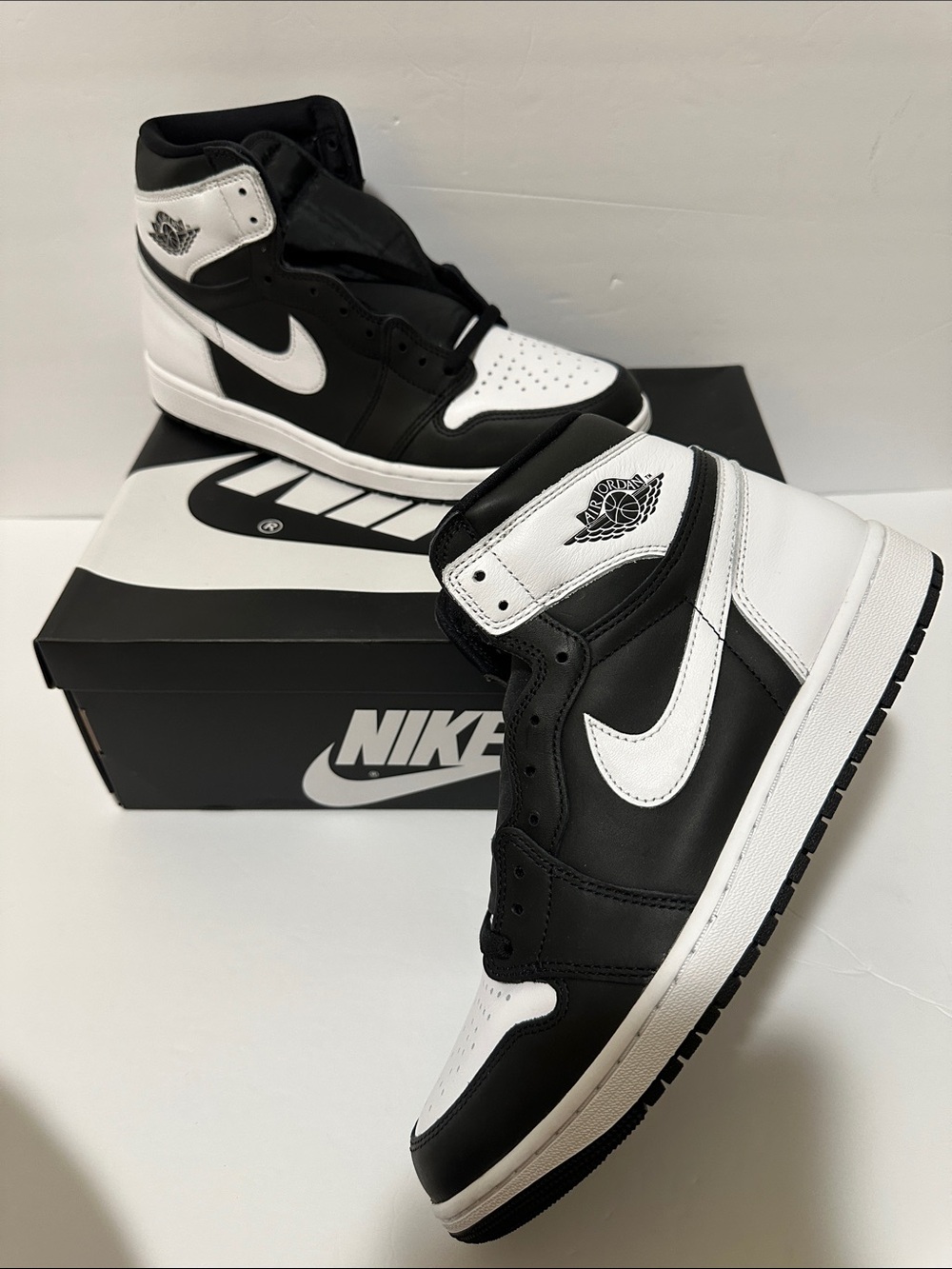 Nike Black and White High-Top Sneakers